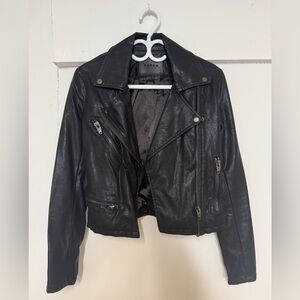 Blank NYC Faux Leather Asymmetrical Moto Jacket
